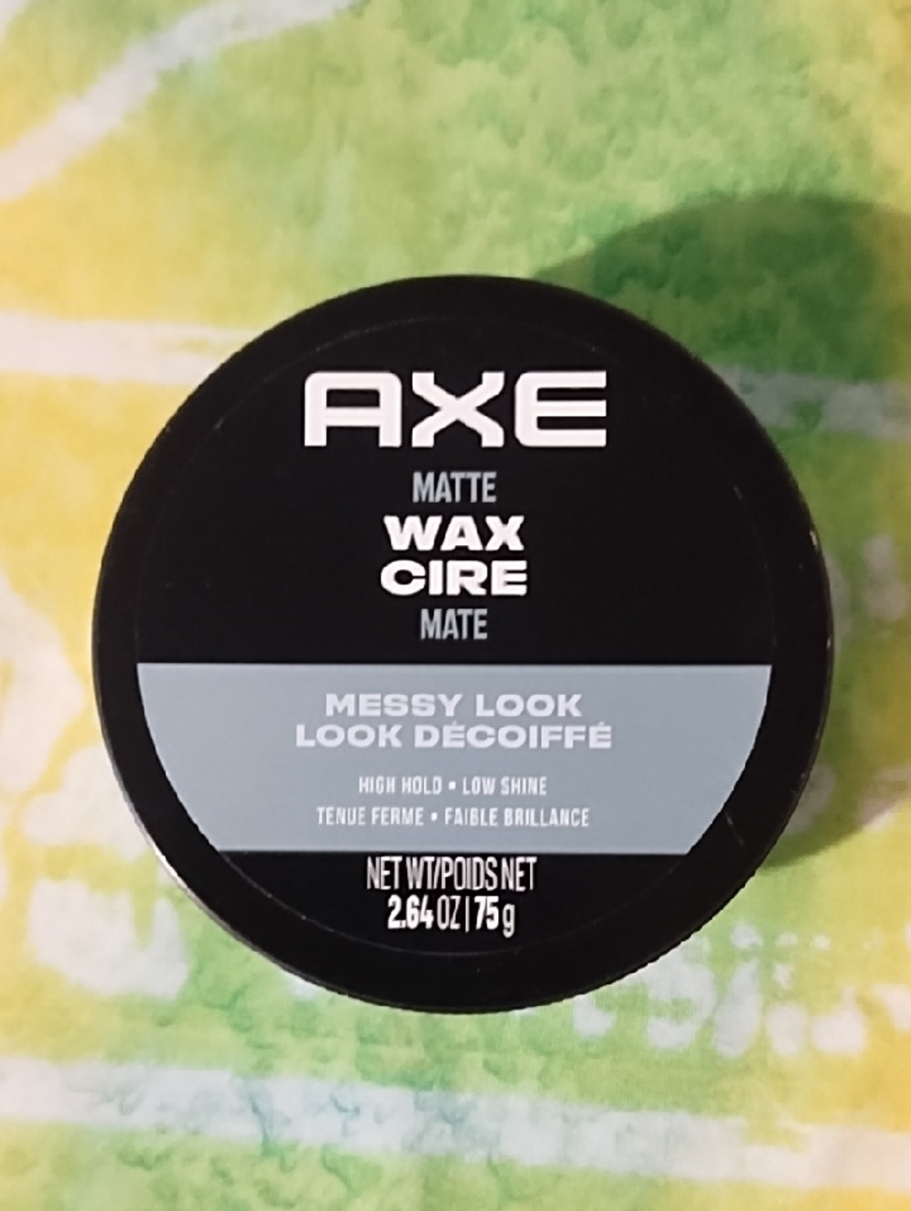 AXE Matte Wax - Messy Look Hair Wax (Black/Grey) New.
